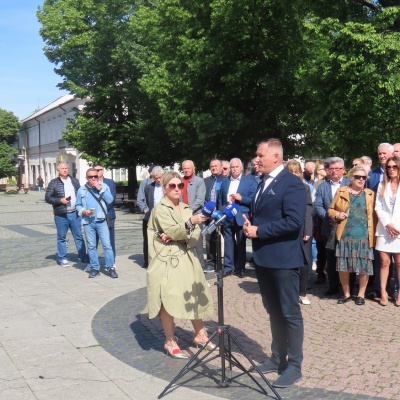 Konferencja prasowa Sił Demokratycznych